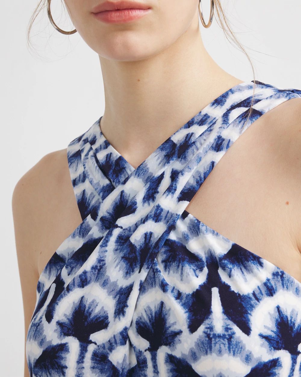 アートプリントクロスホルタートップ / Art Print Cloth Halter Top レディース WHBM_MJ Cross Front